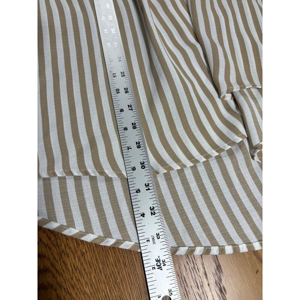 Show Me Your Mumu Tunic Womens Size Large Beige Loralie Button Down Striped New‎ - Picture 10 of 13